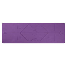 Load image into Gallery viewer, TPE Yoga Mat with Position Line For Beginners