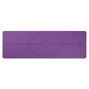 TPE Yoga Mat with Position Line For Beginners